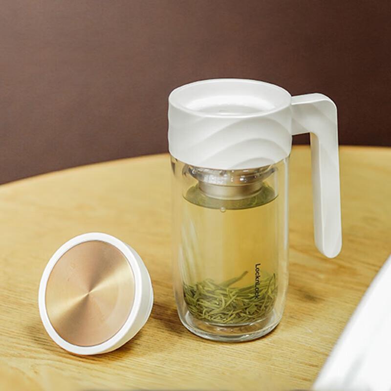 LocknLock Double-Layer Glass Tea Infuser Bottle