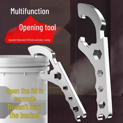 Handheld Plastic Bucket and Oil Drum Lid Opener Tool