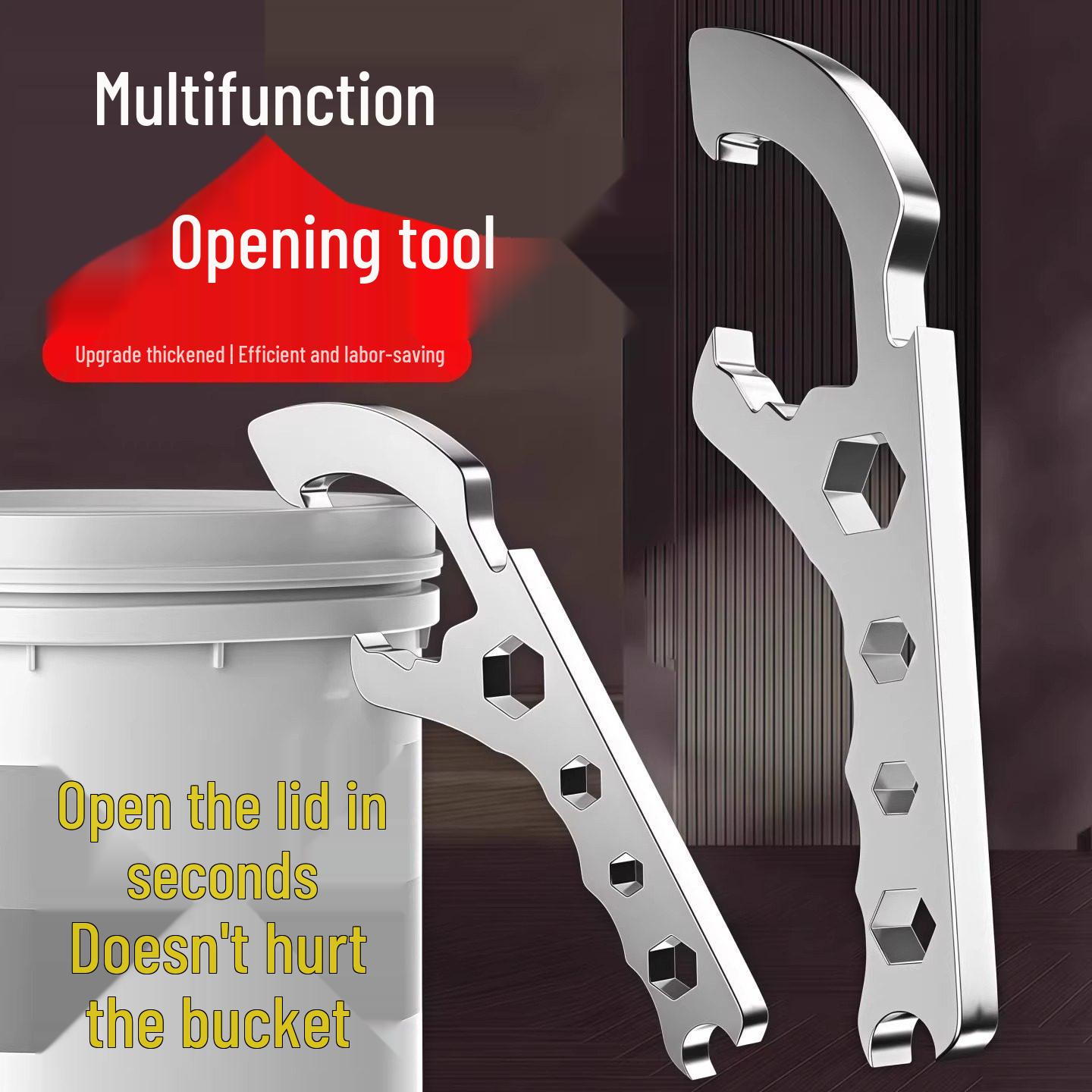 

Handheld Plastic Bucket and Oil Drum Lid Opener Tool 5MM Standard/Opener Tool (1 pc)