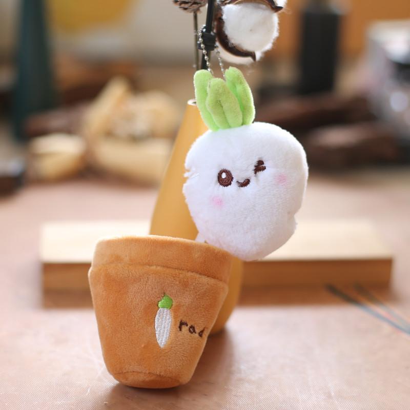 Roztomilý roztomilý mrkevový králíček přívěsek plyšová hračka panenka květináč králík školní taška závěsná dekorace klíčenka