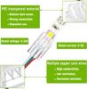 8mmLED connector 3Pin dual-color temperature light strip solderless buckle connector plate to wire crystal buckle 20pcs