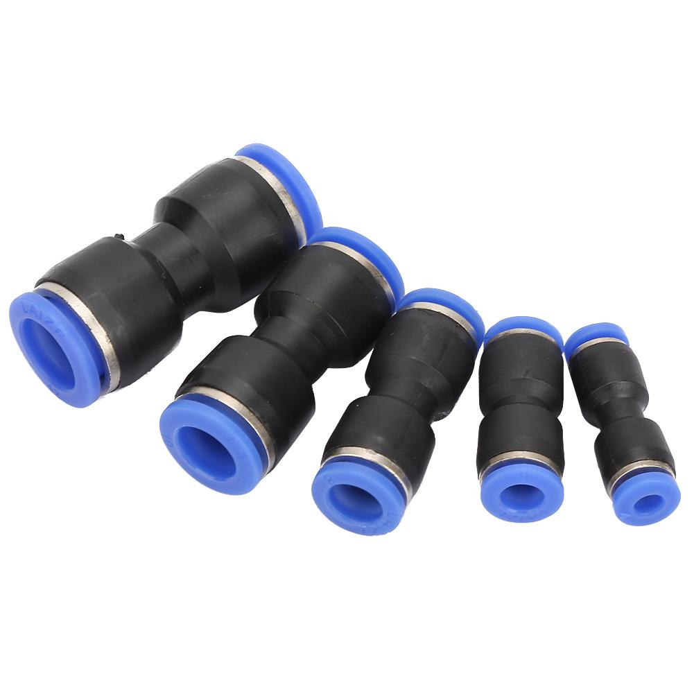 50Pcs PU 4 PU 6 PU 8 PU 10 PU 12 Plastic Straight Pneumatic Connector Air Quick Fittings