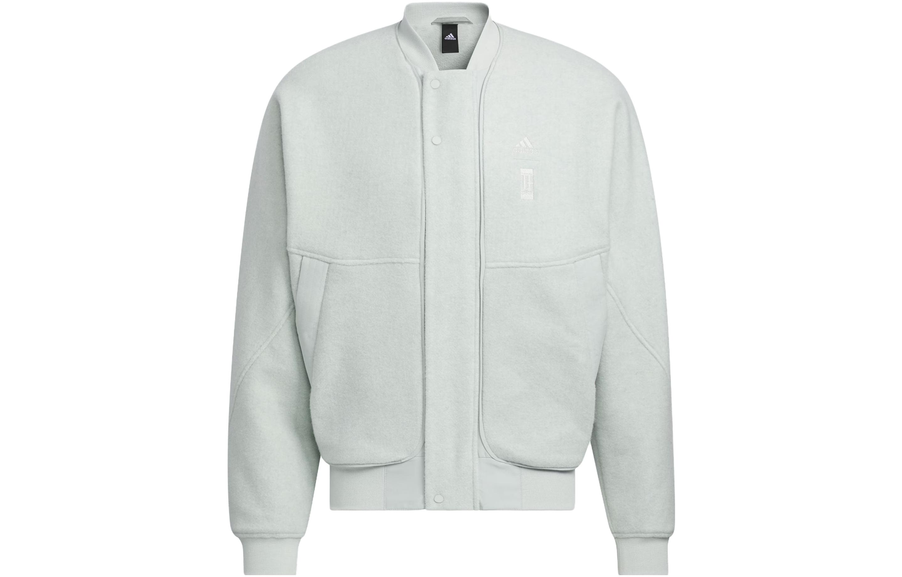 Adidas Jackets Men s Rock Ridge Gray Baseball Collar Moderate Other IP4911 L
