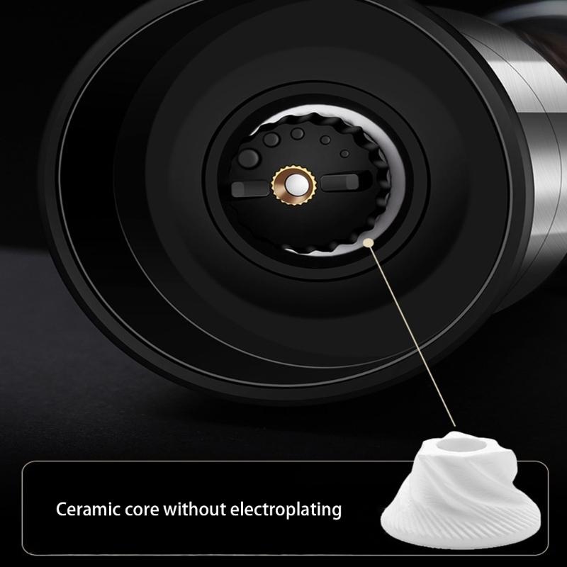Double Head Manual Mill Seasoning Grinder Kitchen Gadget For Freshing Ground Pepper Salt And Spices At Dining Table