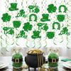 Quick Setups No Tools Needed Helical Shamrock Hanging Decoration for Fast Party Decoration on . Patrick's Festivities
