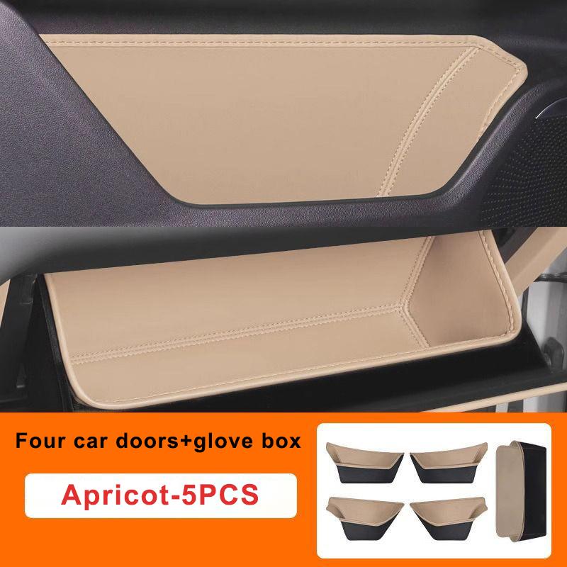 For Buick Envision Plus 2026-2026 Car Door Storage Box Cover Leather Glove Box Mat Pad Storage Barrel Auto Interior Accessories