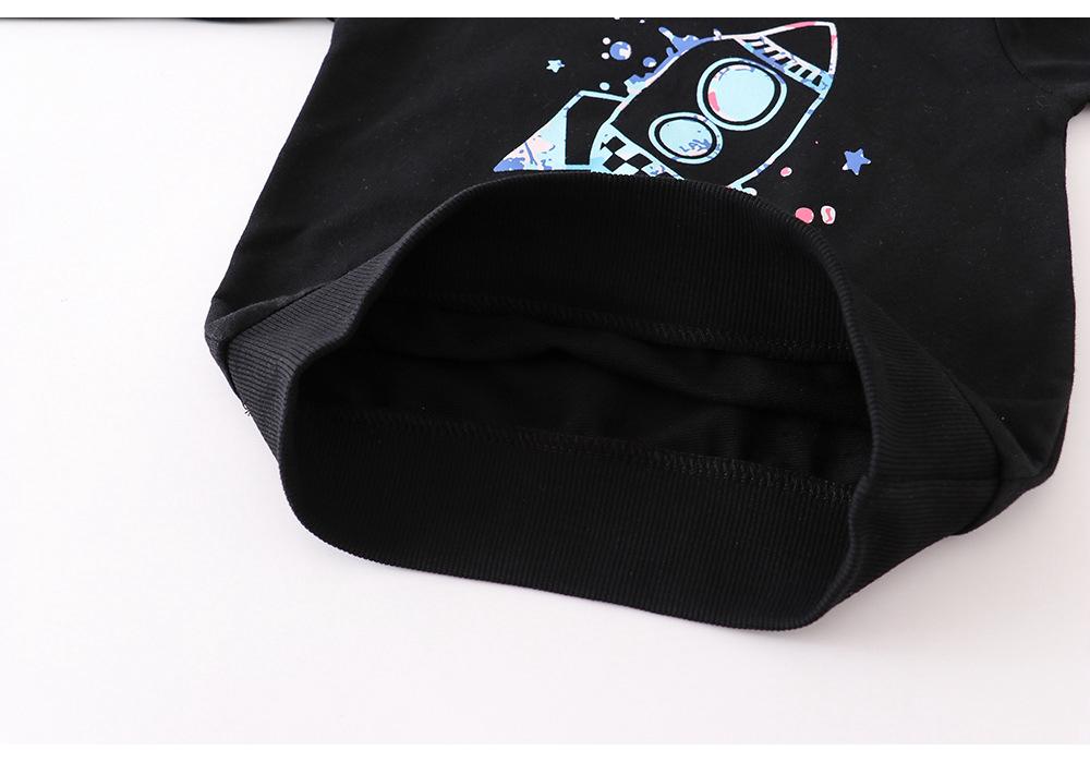 European Style Children's Cotton Long Sleeve Terry Hoodie for Spring and Autumn