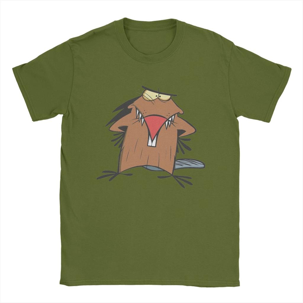 Vintage Angry Beavers T-Shirt Men O Neck 100% Cotton T Shirts Short Sleeve Tees Gift Idea Tops