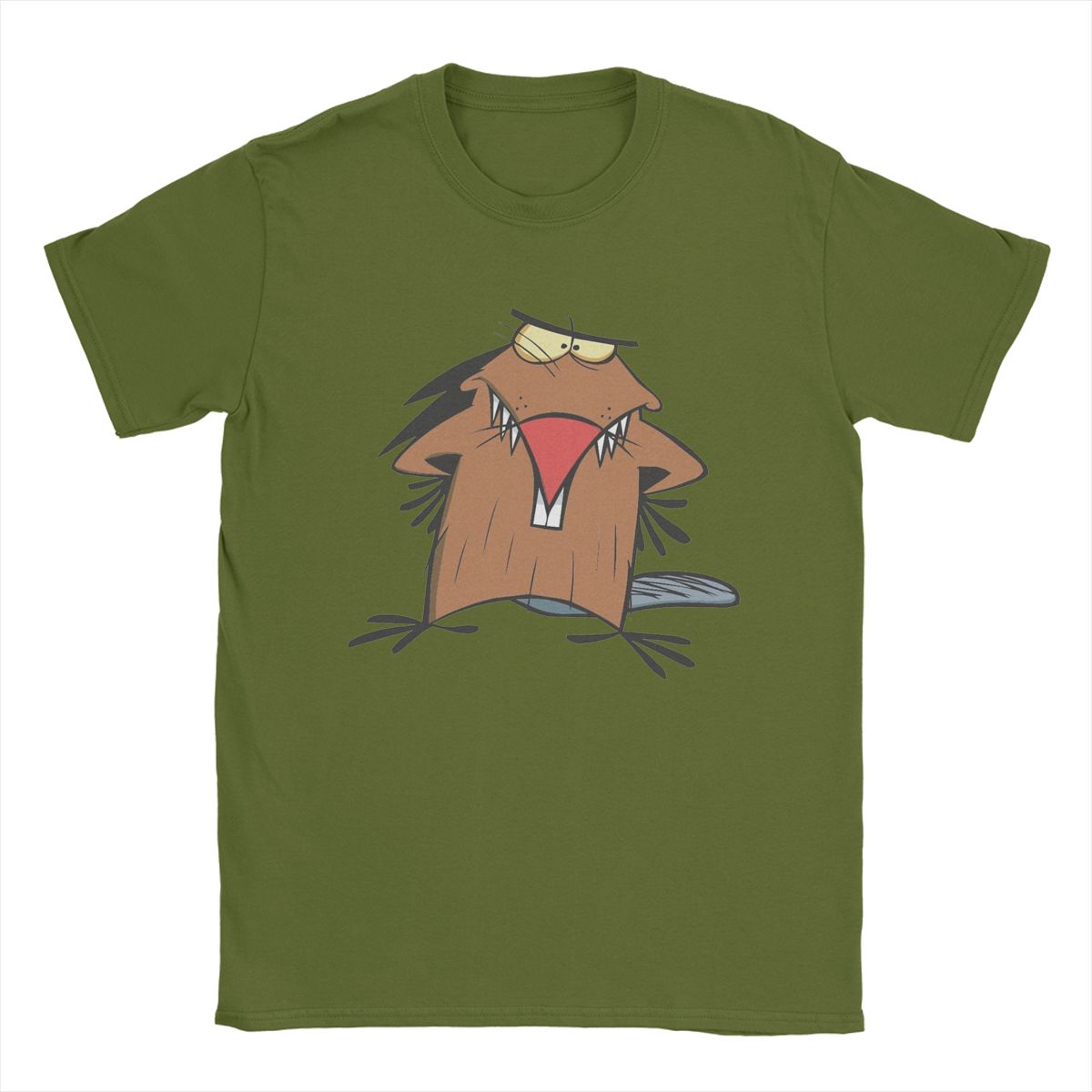 

Vintage Angry Beavers T-Shirt Men O Neck 100% Cotton T Shirts Short Sleeve Tees Gift Idea Tops 4XL