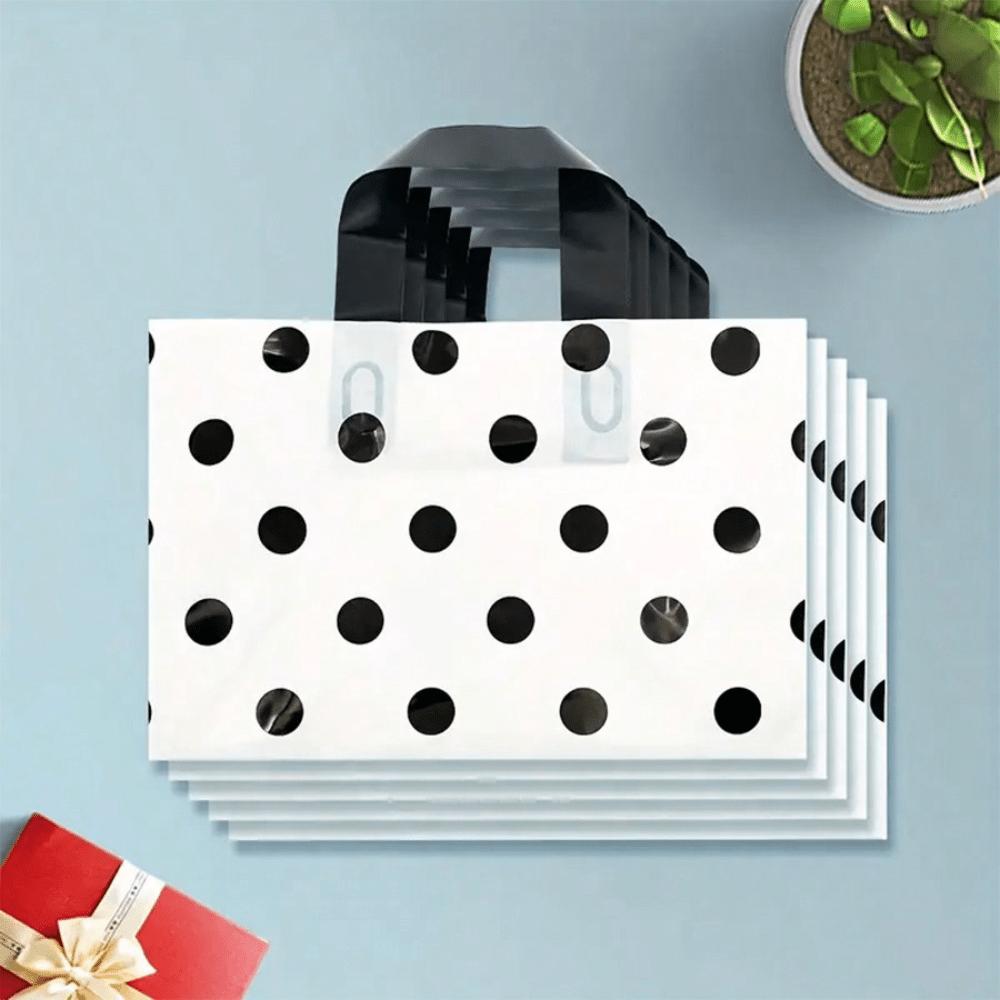 1pcs Gift Bag Thickened Drawstring Handbags Polka Dot Style Takeaway Packaging Handbags Shopping Bags Clothing Bags