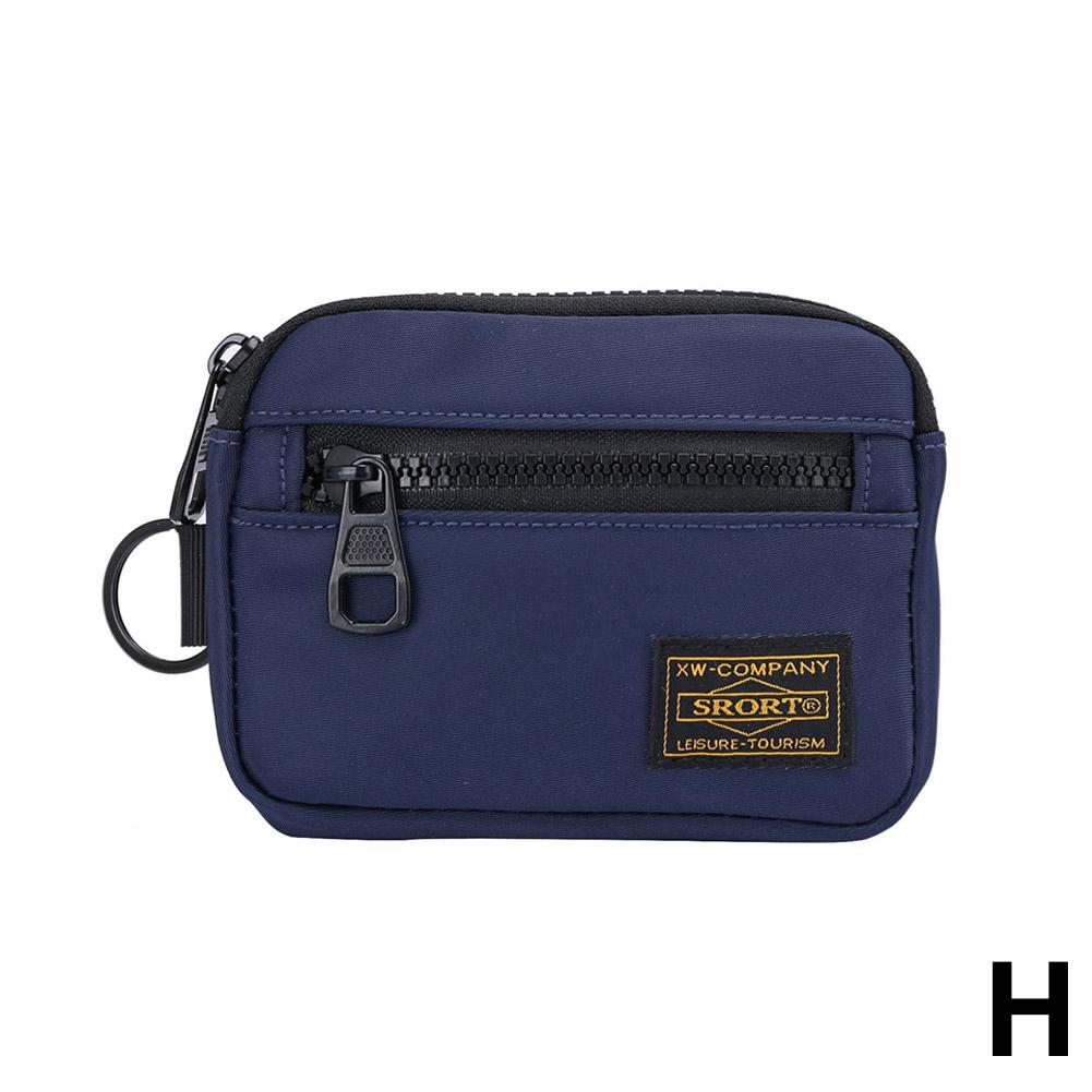 Oxford Cloth Coin Purse Portable Small Card Bag Casual Retro Canvas Zipper Key Holder Trend Youth Fashionable Oxford Cloth Purse