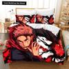 Jujutsu Kaisen Duvet Cover Cool Bedding Set Japanese Famous Animation Set Special for Adults and Children's Room Decoration