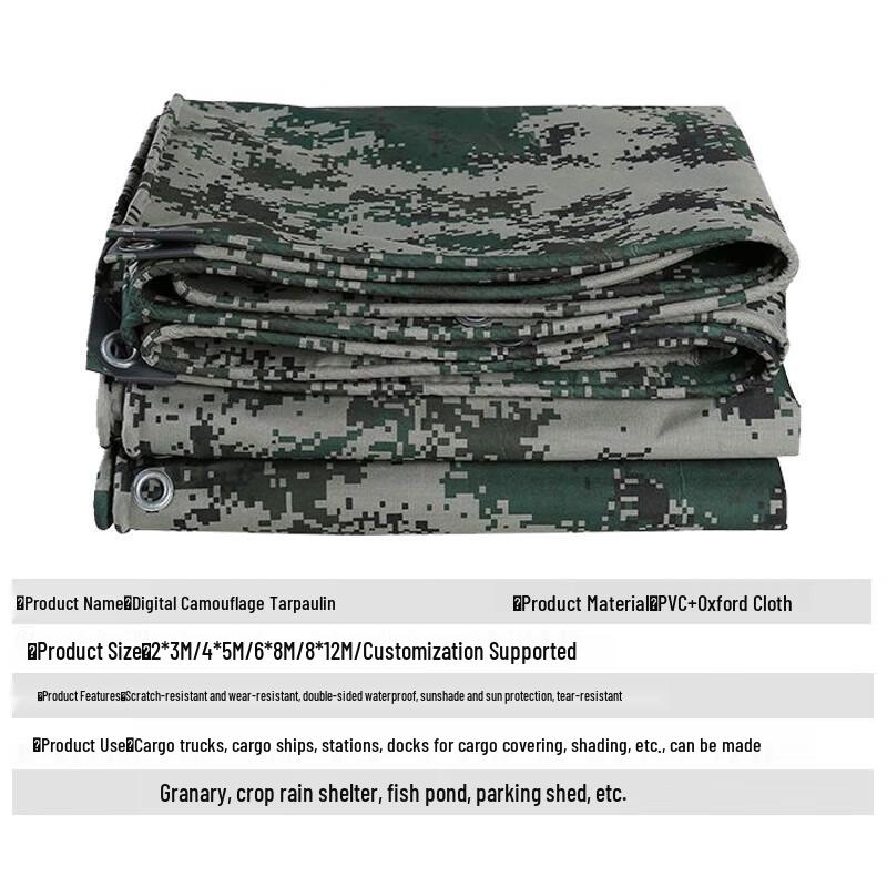 Heavy-Duty Camouflage Outdoor Tarp