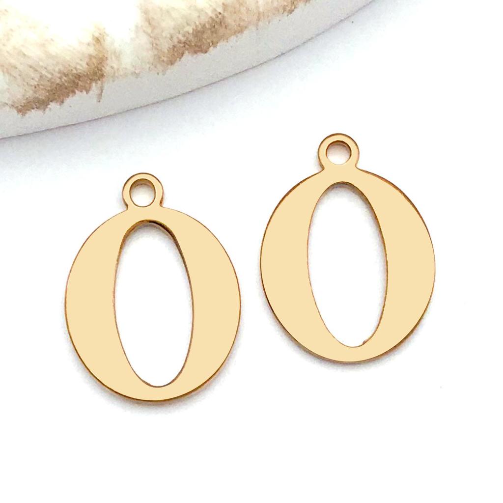 Stainless Steel Alphabet Pendant Jewelry Accessories for DIY Necklaces, Bracelets & Earrings