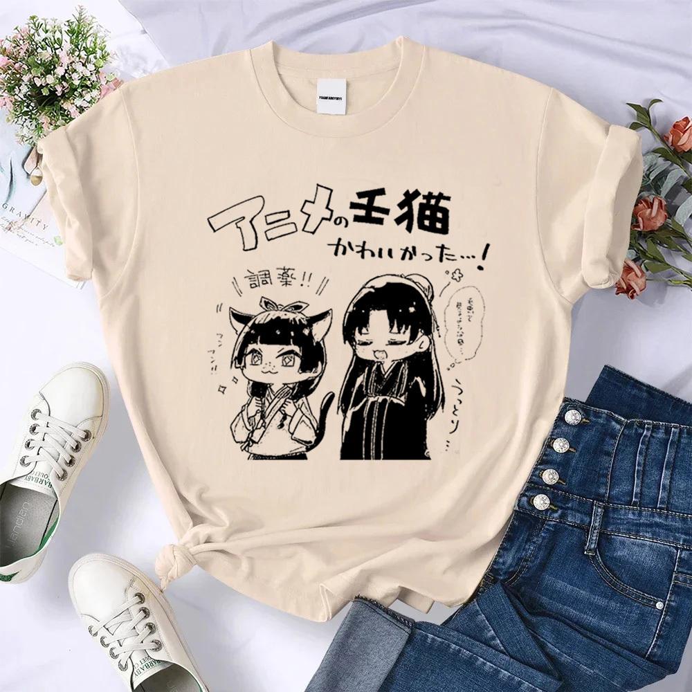 Kusuriya No Hitorigoto T Shirt Teen Digital Punk Graphic Comfortable Graphic Pastel Retro Harajuku Short Sleeve