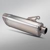 Universal Slanted Triangle Exhaust Pipe for Motorcycles – Stainless Steel, Fits Z400, R3, MT07, Z900, Sai600.