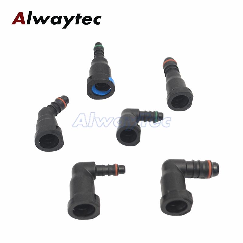 9.89 ID6 ID8 ID12 Fuel Line Quick Connector Plastic Fuel Hose Joint Pipe Fitting Female Connectors For Petrol Diesel Straight VW
