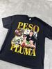 Peso Pluma Unisex tričko XL Černé grafické tričko Trička Playery Těžké grafické tričko