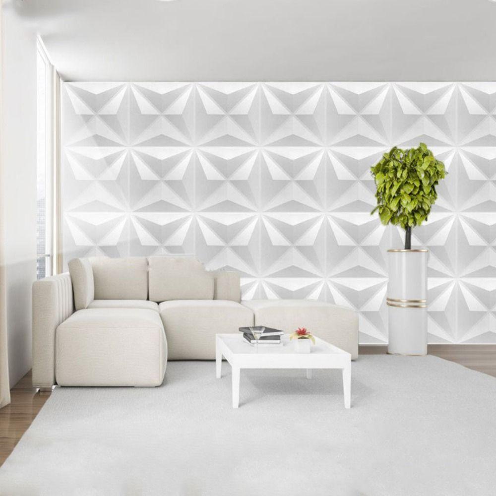 White Wall Sticker Multi Pattern Wall Paper Durable Wall Panel Hotel Restaurant