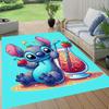 1pc Stitch Pattern Area Rug Soft Flannel Floor Mat for Living Room,Office,Bedroom and Carpet,Sofa Coffee Table Floor Mat