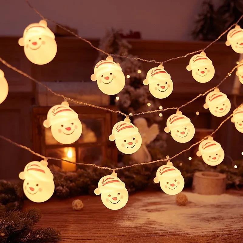 LED String Lights Christmas Hat Snowman Decoration Lights Christmas String Lights