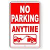 Metal Tin Sign No Parking Anytime Vehicles Will Be Towed