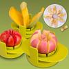 4 in 1 Stainless Steel Mango, Apple Cutter Set , Versatile Fruit Slicer, Corer, and Dicer with Interchangeable Blades for Apples, Peaches, Pears