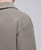 Musinsa Standard Relaxed Ribbed Half Zip-Up Knit [Dusty Beige]