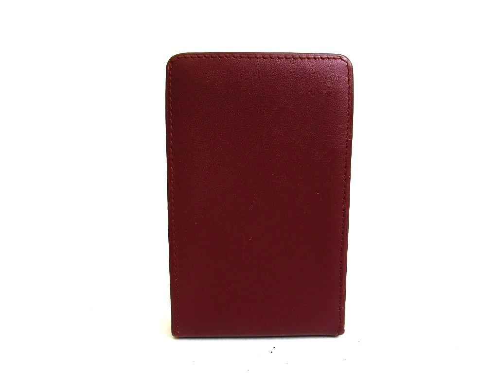Authentic Cartier Must De Cartier Bordeaux Leather Cigarette Case #b326  Open box