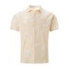 Summer New Tie-dye Lapel Short-sleeved Men's Beach Casual Sports All-match Shirt