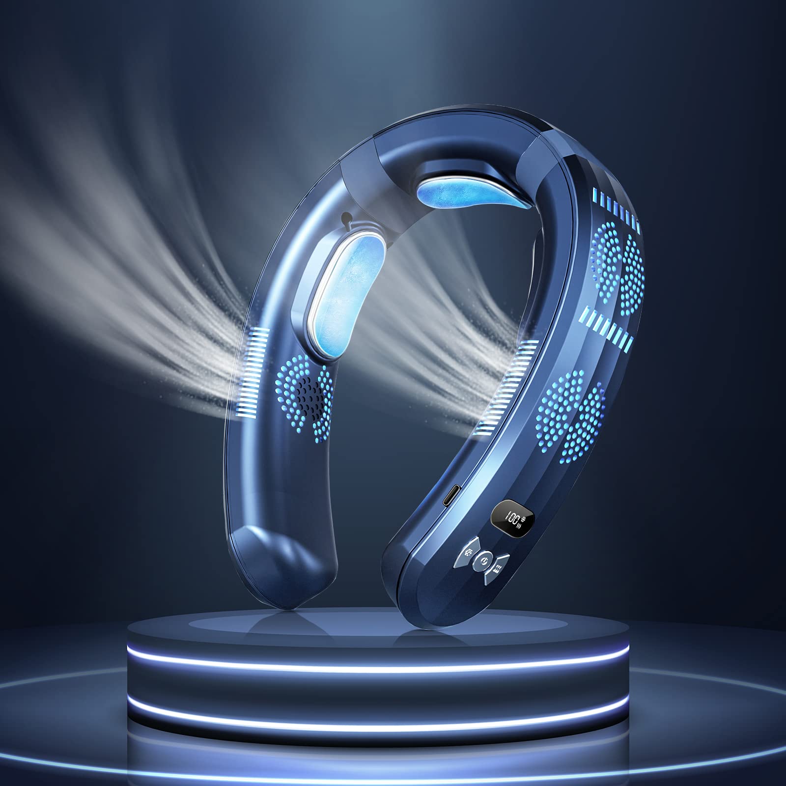 

2024 Новый носимый кондиционер USB перезаряжаемый портативный 3 холодильный подвесной вентилятор на шею бесшумный 6000 мАч уличный летний охладитель