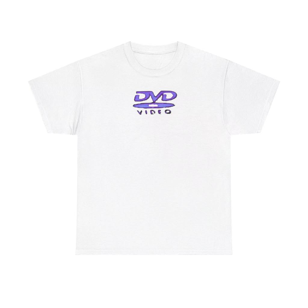 2026 Ny DVD T-shirt 2026 DVD och Video Bokstavstryck Retro Sommar Herr 100% Bomull Mjuk och Andningsbar Kortärmad DVD