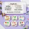 Scented Soy Wax Candles with Dried Flowers and Glitter - Crystal Shell Collection Gift Set