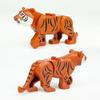 Animals Figures Tiger Sika Deer Figure Scale Model Building Block Set Kits Toys  Playsets For Children Wild Animal Kids  Children Gift Presents