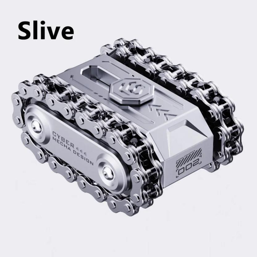 Metal Rotating Tank Fidget Toy - Tactical Magnetic EDC Stress Reliever & Spinner | Cool Military Gift for Kids Fidget Toy Edc