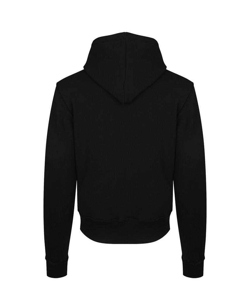 More Than Black Cut Off Hood Jacket