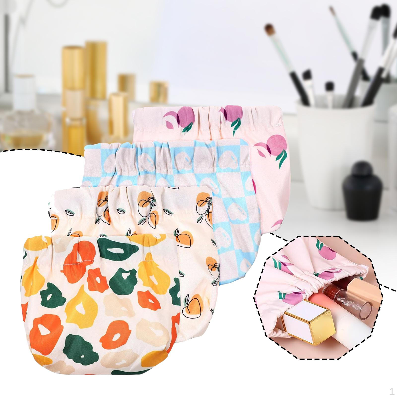 

4 шт. Маленькая косметичка-органайзер для макияжа, ювелирных изделий, наушников, резинок для волос, сумка-тоут, туалетные принадлежности