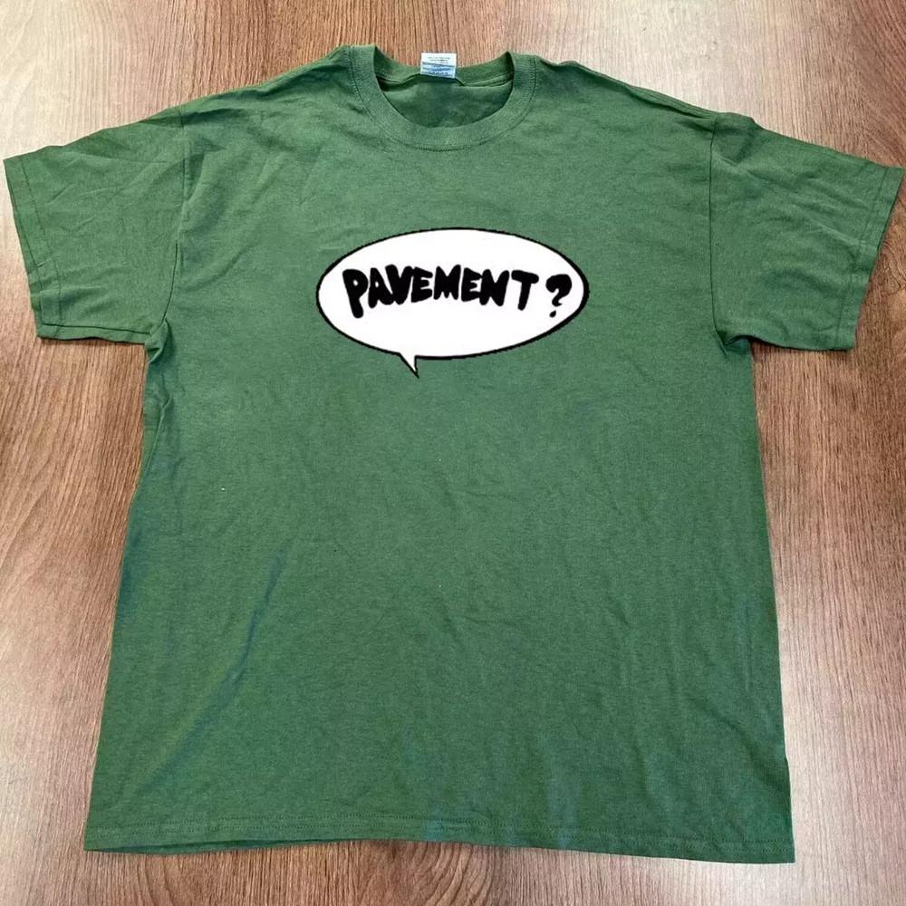 90s Pavement Band Logo Classic Green Cotton T Shirt Full Size S-5XL QA859 Unisex T-Shirt XXXL
