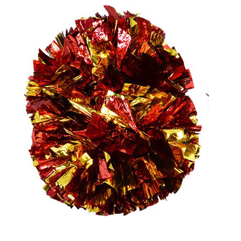 Cheerer-Aerobic-Pom-Poms, Pompons für Tanzpartys, Schulsportwettbewerbe (rotes Gold)