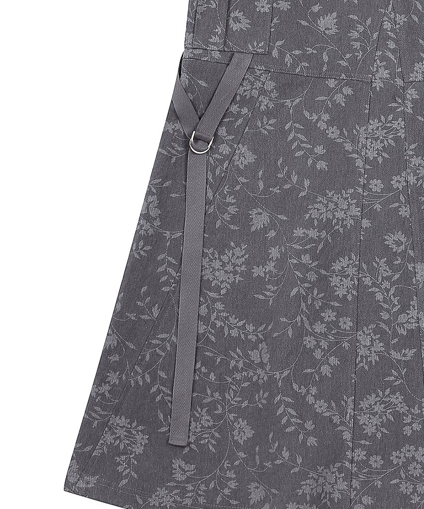 Love Is True Sy Cargo Long Skirt(Charcoal)