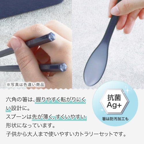 Iwasaki Kogyo Spoon and Chopsticks Set, 18cm, White, with Extra Strong Case, H-600 WH