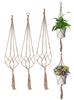 90/105cm Macrame Plant Hanger Indoor Hanging Planter Basket Handmade Woven Cotton Rope Flower Pot Holder Stand Boho Home Decor