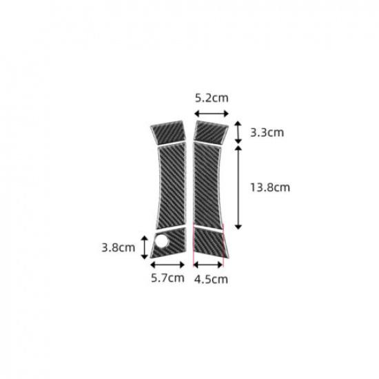 6Pcs Carbon Fiber Exterior Door Handle Cover Trim For Nissan 350Z 2003-2009