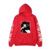 Japanese Anime Hoodie Sweatshirt Jujutsu Kaisen Satoru Gojo Anime Print Soft Fleece Warm Long Sleeve Hooded Sweatshirt