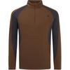 Logo Embroidered Half-Zip Long Sleeve T-Shirt Men Tops NT7LR52C