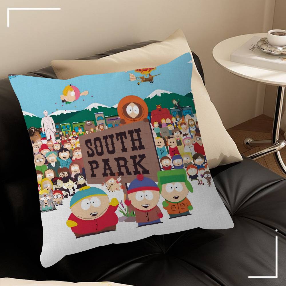 Cartoon S-South cute P-Park   Cushion Cover Decorative Pillow Sofa Home Decor case pillow cases