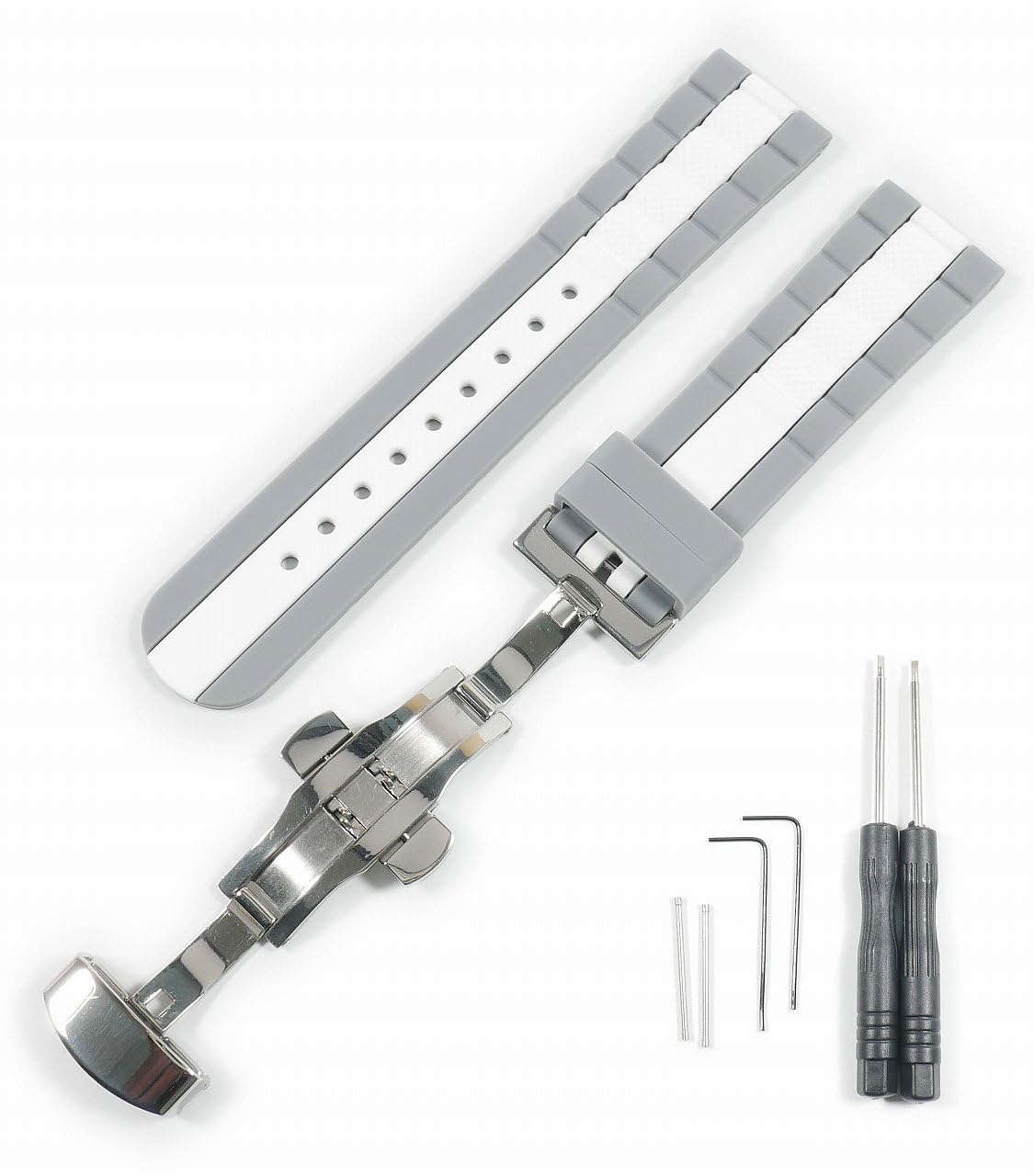 

Эксклюзивный резиновый ремешок BLANCPAIN x Swatch с D-образной пряжкой (Серый и Белый)