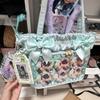 New Lace Bow Girls Sweet Ulzzang Ita Bag Fashionable Cute Harajuku Shoulder Bag Crossbody Bag Jk Uniform Y2K Handheld Tote Bag
