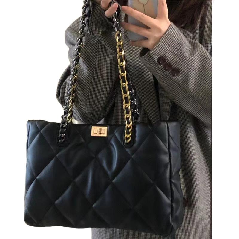 Tote Bag Women'S Bag Large Capacity Commuter Bag Chain Diamond Shoulder Bag Luggage