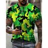 Camouflage Print Men's Tshirt Casual Comfortable Streetwear 3D Summer Outdoor Short Sleeve Crew Neck Sports Top Training T-shirt